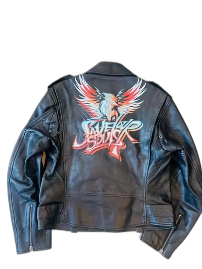 Givenchy cowhide motorcycle leather jacket-zp