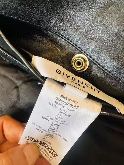 Givenchy cowhide motorcycle leather jacket-zp