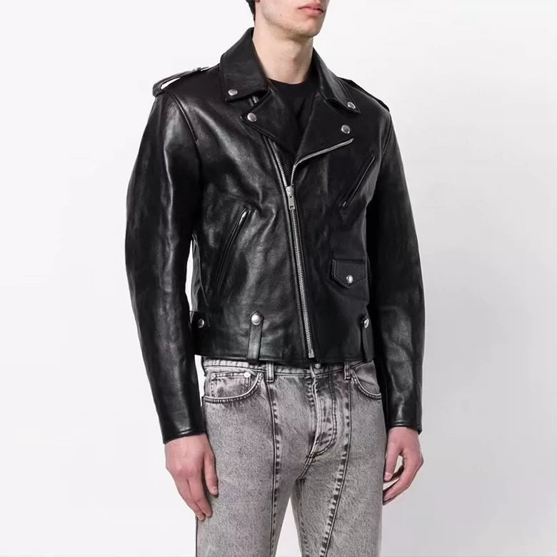 Givenchy cowhide motorcycle leather jacket-zp