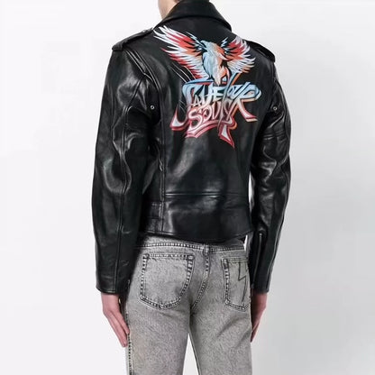 Givenchy cowhide motorcycle leather jacket-zp