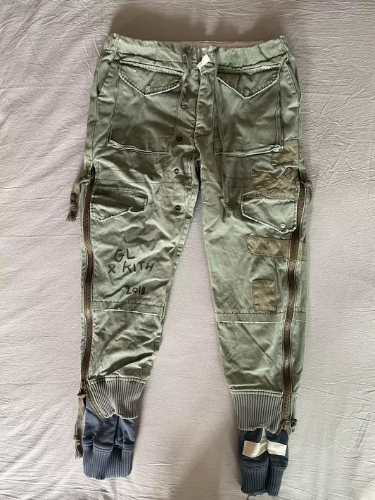 GREG LAUREN X KITH co-limited hand-made fake two pieces Vintage Ancient Remake.