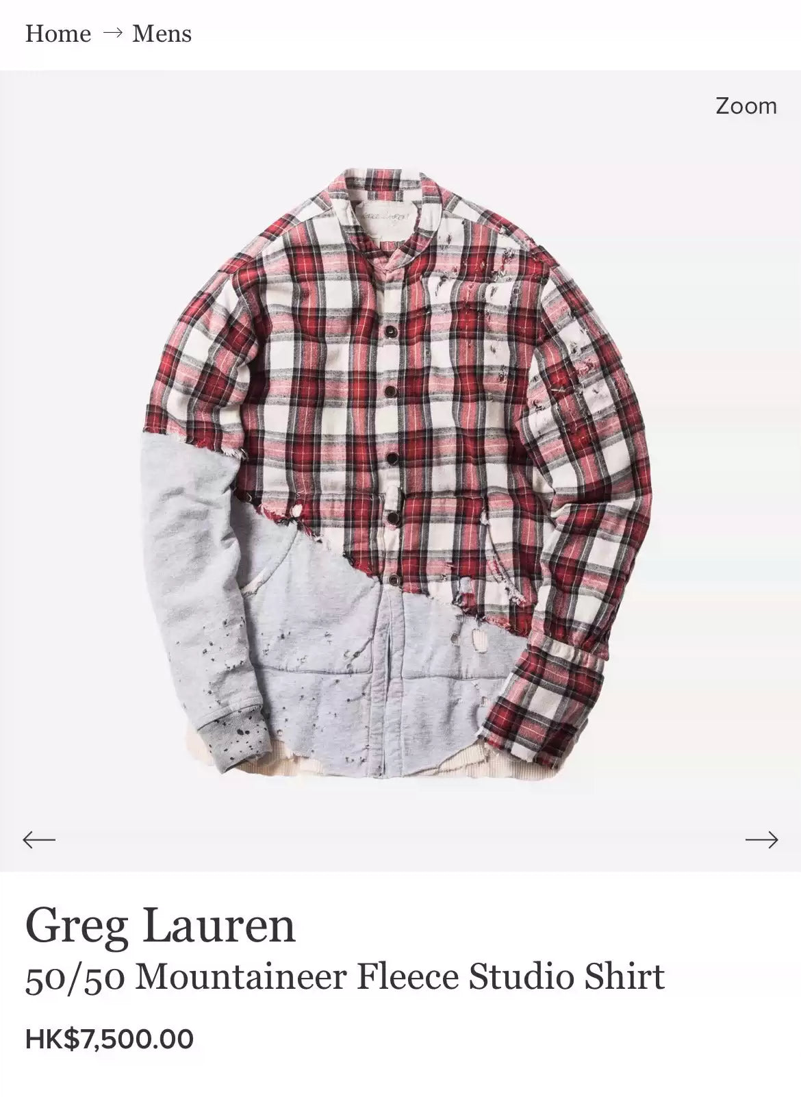 Greg Lauren 50/50 Studio Shirts