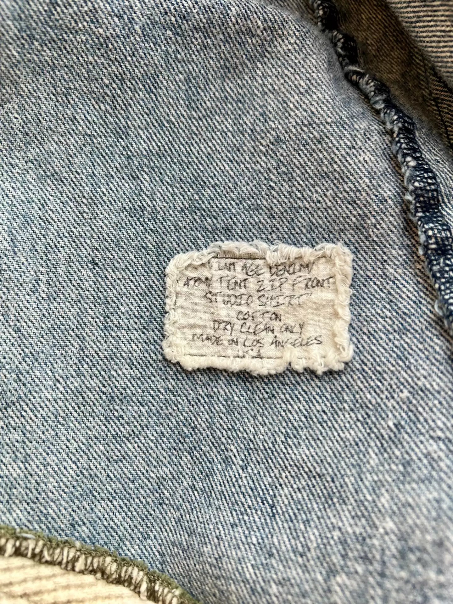 Greglauren denim stitching jacket