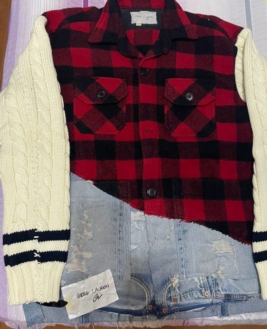 Greg Lauren red and white checkered jacket - DMC