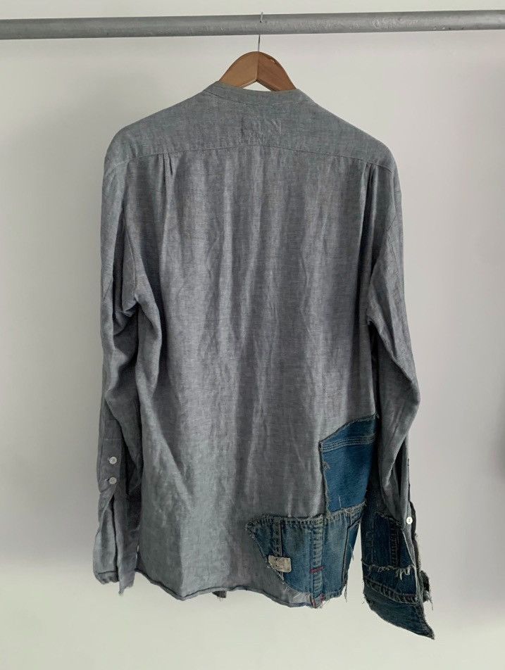 Greg Lauren denim patchwork shirt - DMC