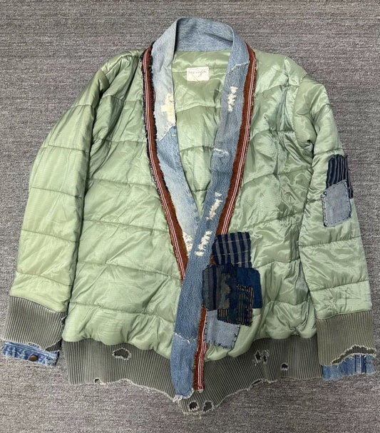 GREG LAUREN patchwork cardigan jacket - DMC