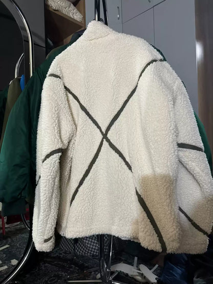 GREG LAUREN lined lambswool jacket coat.