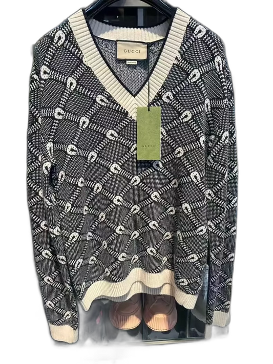 GUCCI sheep blend V-neck sweater-zp