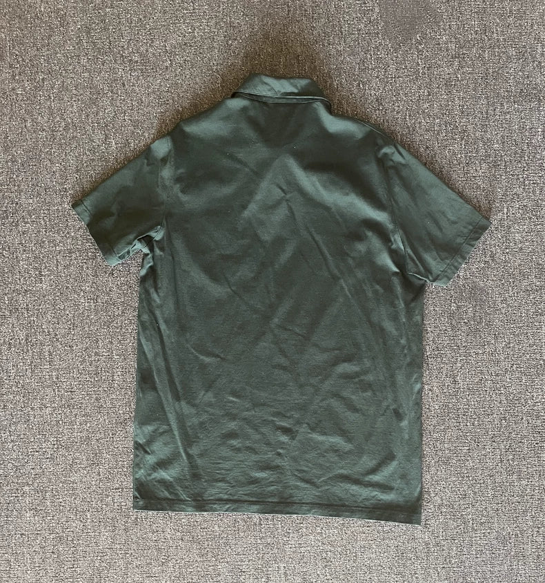 Prada Green Short Sleeve Polo Shirt-yf