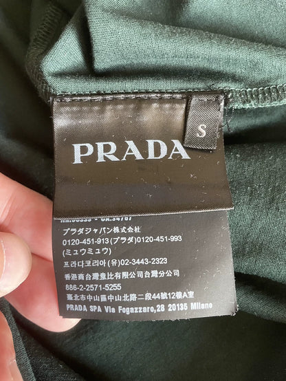 Prada Green Short Sleeve Polo Shirt-yf