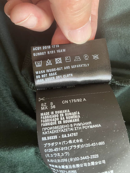 Prada Green Short Sleeve Polo Shirt-yf