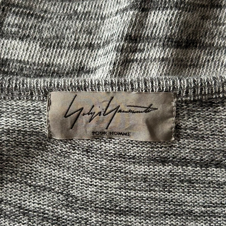 Gray Striped Short Sleeve T-Shirt