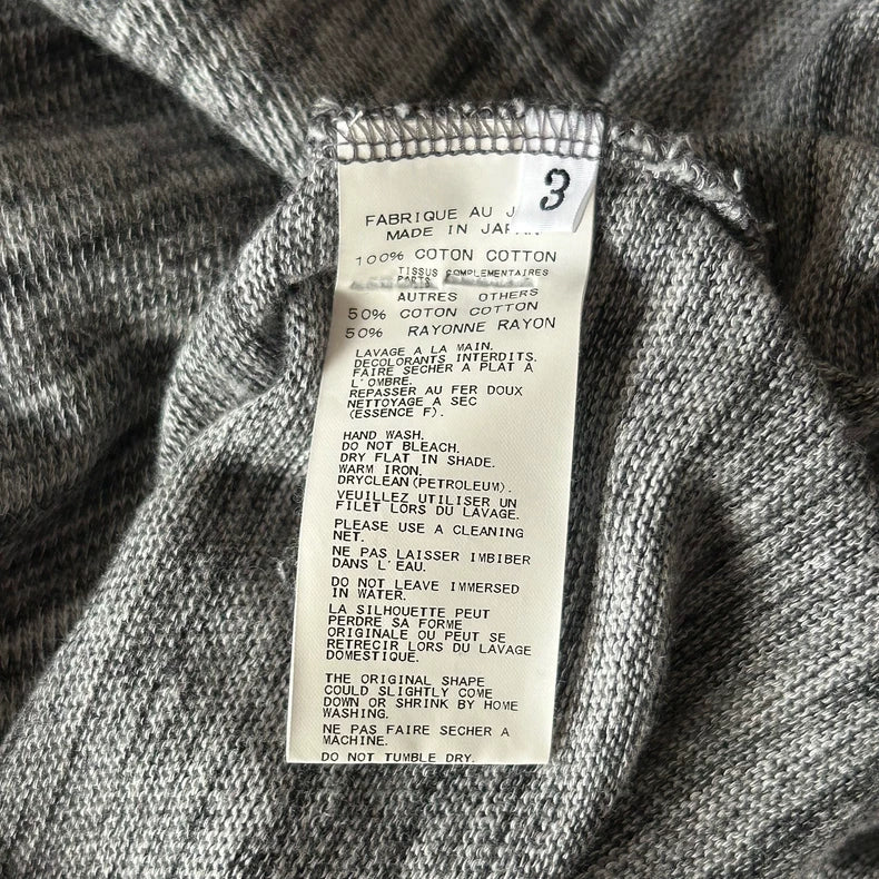 Gray Striped Short Sleeve T-Shirt