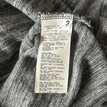 Gray Striped Short Sleeve T-Shirt