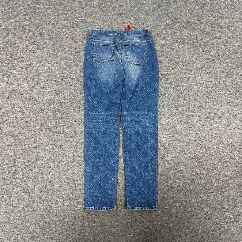 Chanel Full Print Denim Pants