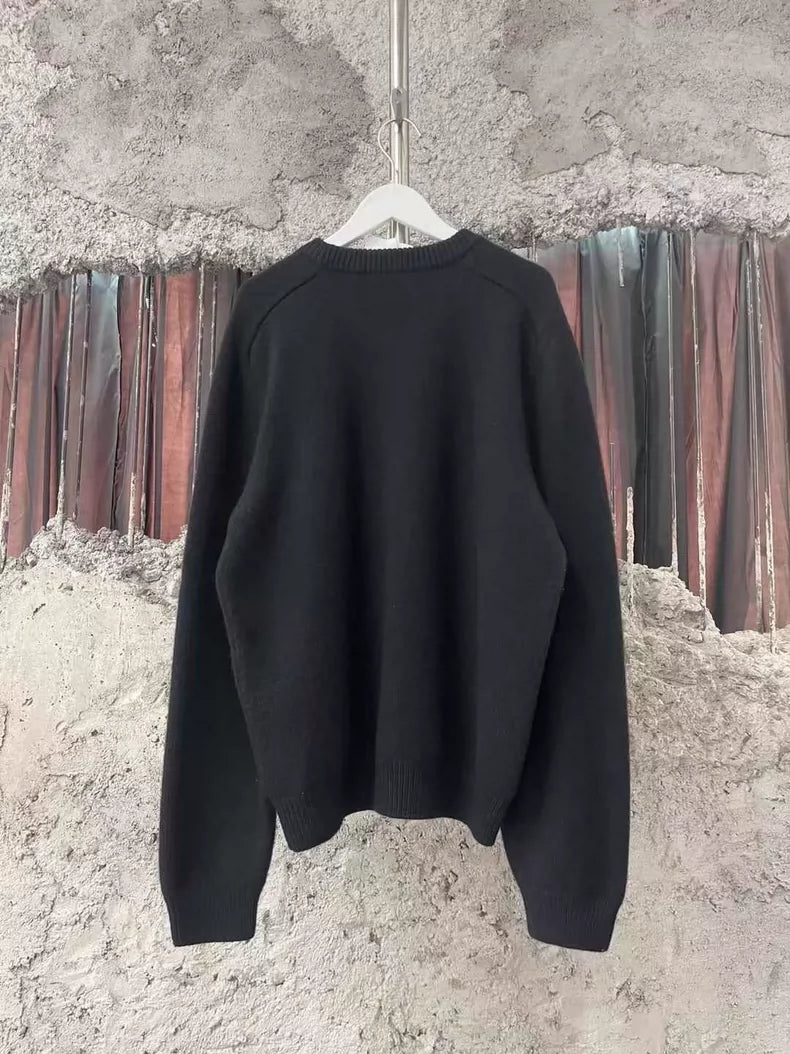 Celine Black Sweater with Logo