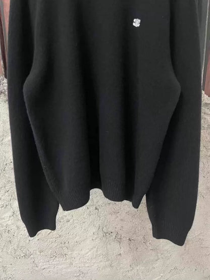Celine Black Sweater with Logo