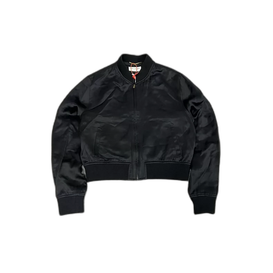 Saint Laurent Satin Baseball Jacket Size 42