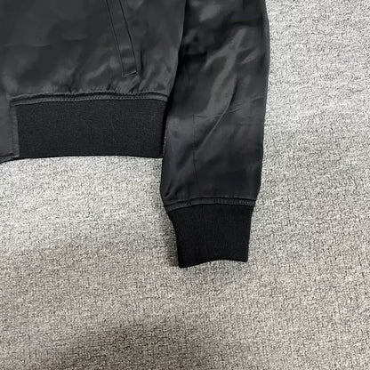 Saint Laurent Satin Baseball Jacket Size 42