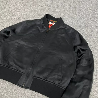 Saint Laurent Satin Baseball Jacket Size 42