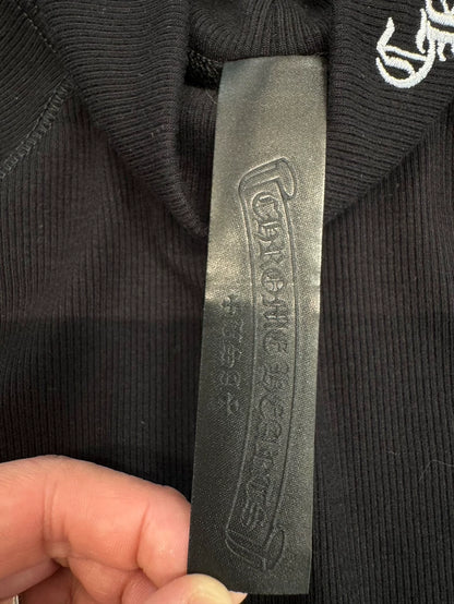 Chrome Hearts Black Embroidered Mock Neck Top-yf