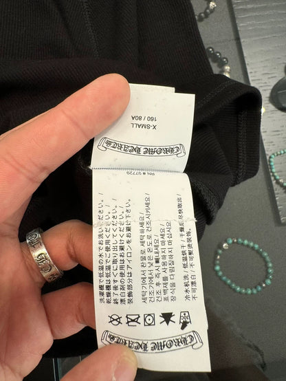 Chrome Hearts Black Embroidered Mock Neck Top-yf