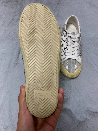 Saint Laurent Low Top Canvas Sneakers