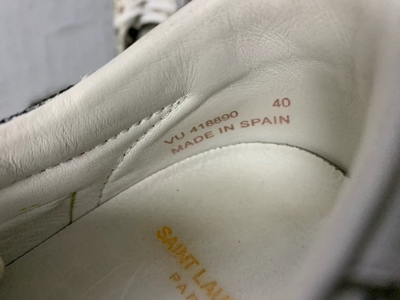 Saint Laurent Low Top Canvas Sneakers