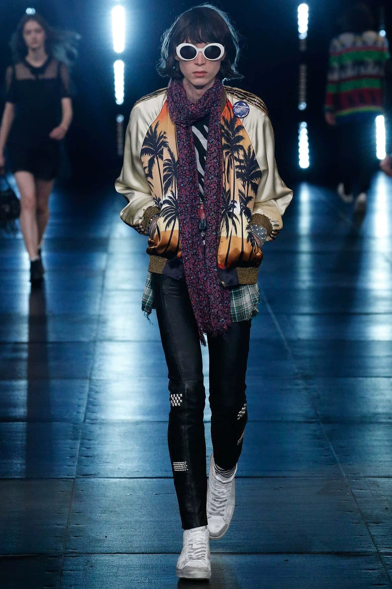 Saint Laurent Green Checkered Shirt