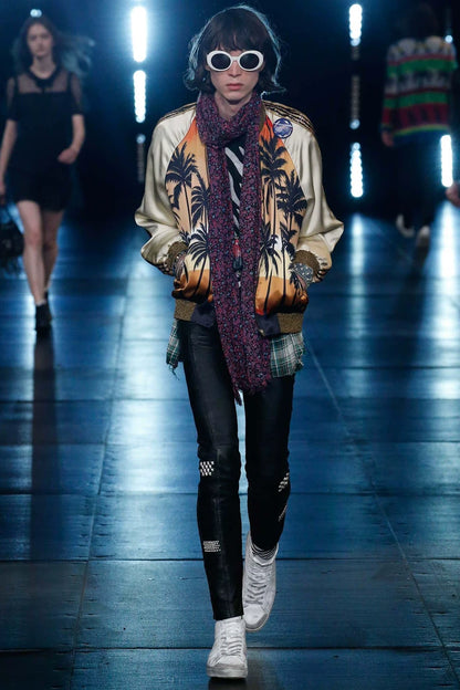 Saint Laurent Green Checkered Shirt