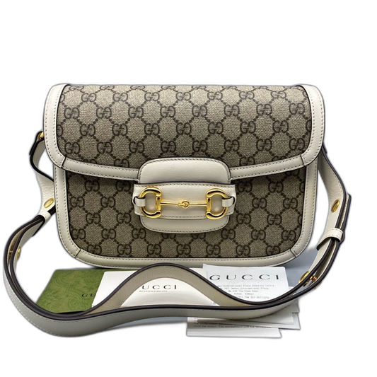 Gucci 1955 Vintage Floral Saddle Bag