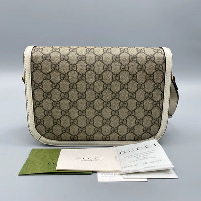 Gucci 1955 Vintage Floral Saddle Bag