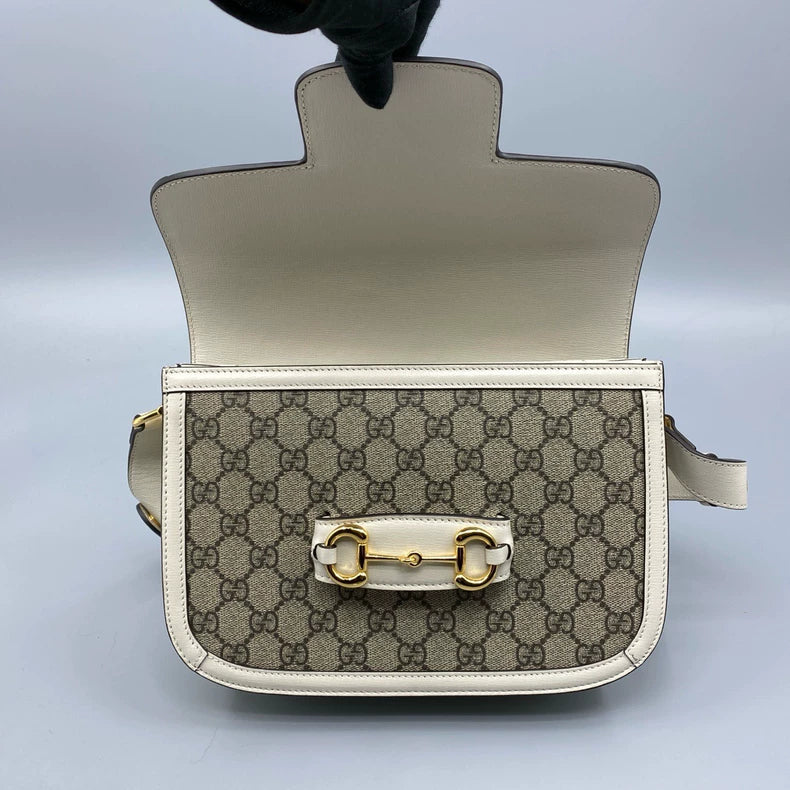 Gucci 1955 Vintage Floral Saddle Bag