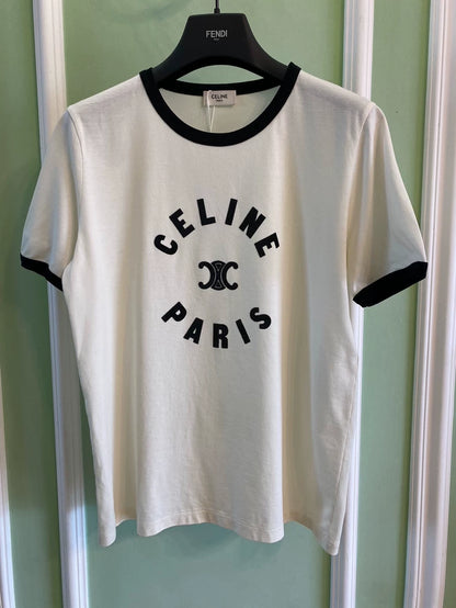 Celine Paris Arc de Triomphe Logo Short-sleeve T-shirt-yf