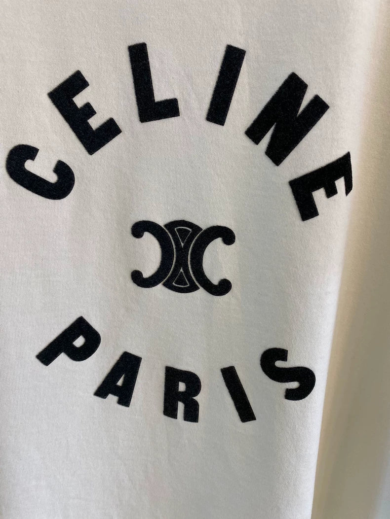Celine Paris Arc de Triomphe Logo Short-sleeve T-shirt-yf