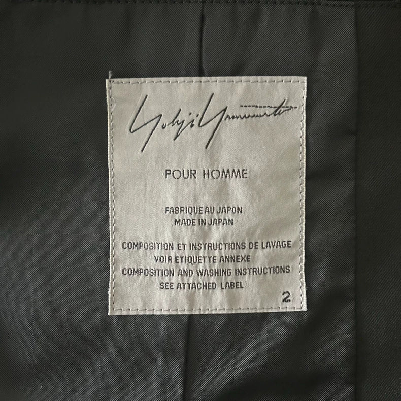 Yohji Yamamoto Asymmetric Wool Blazer