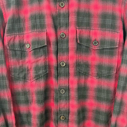 Saint Laurent Red Black Checkered Shirt