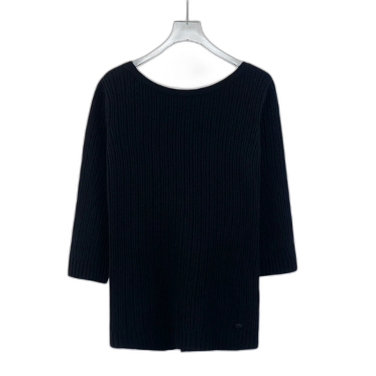 Chanel Black Cashmere Long Sleeve Sweater
