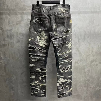 Givenchy Black Casual Distressed Denim Pants