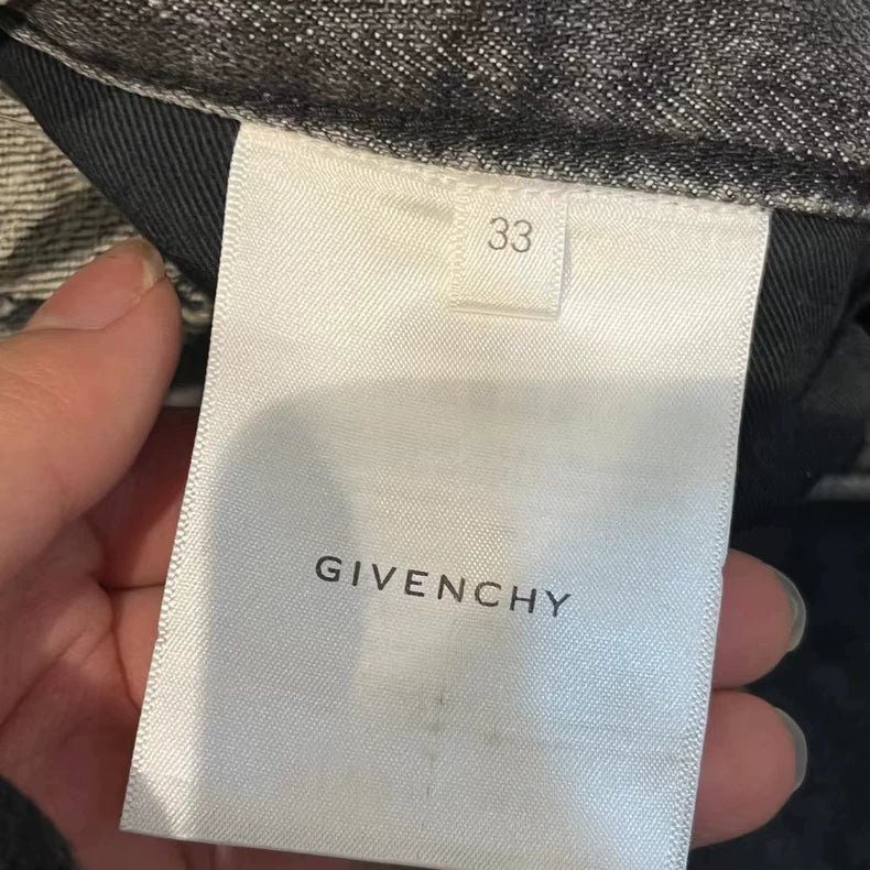Givenchy Black Casual Distressed Denim Pants
