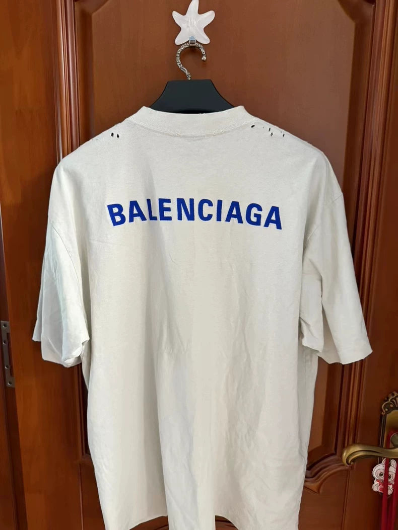 Balenciaga 2025 Embroidered Logo T-Shirt-yf