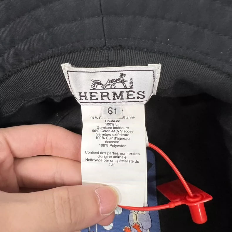 Hermes Bucket Hat with H Logo