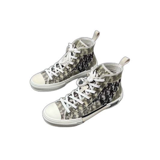 Dior B23 High-Top Sneakers in Black and White