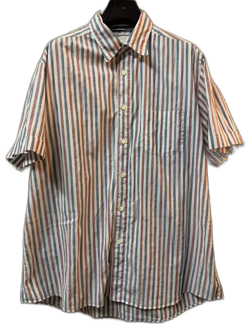 Ermenegildo Zegna Striped Short Sleeve Shirt