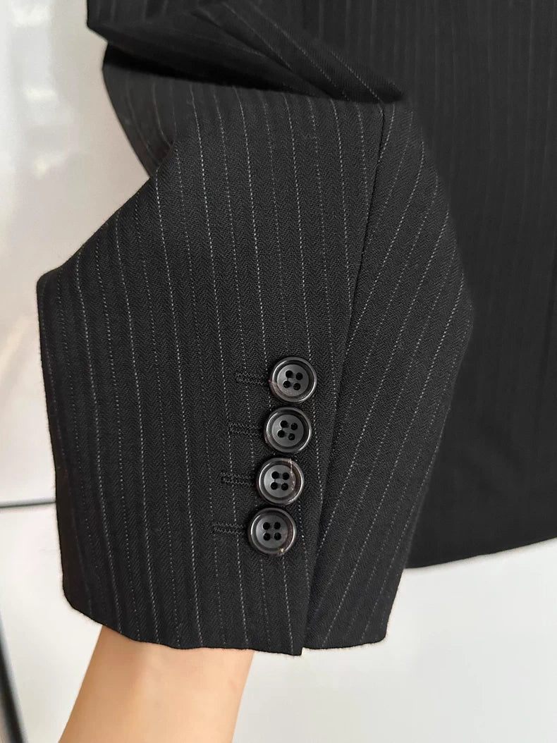 CDG Homme Deux Wool Suit Jacket Black M