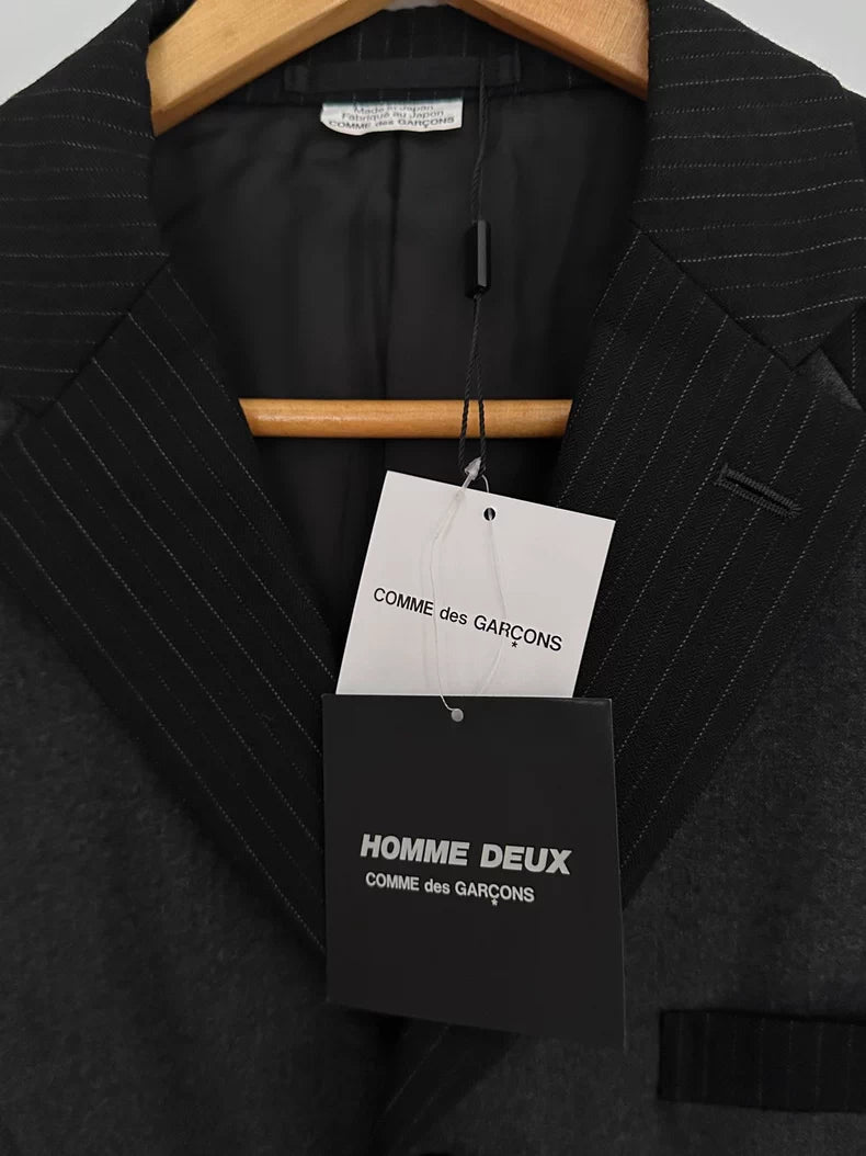 CDG Homme Deux Wool Suit Jacket Black M