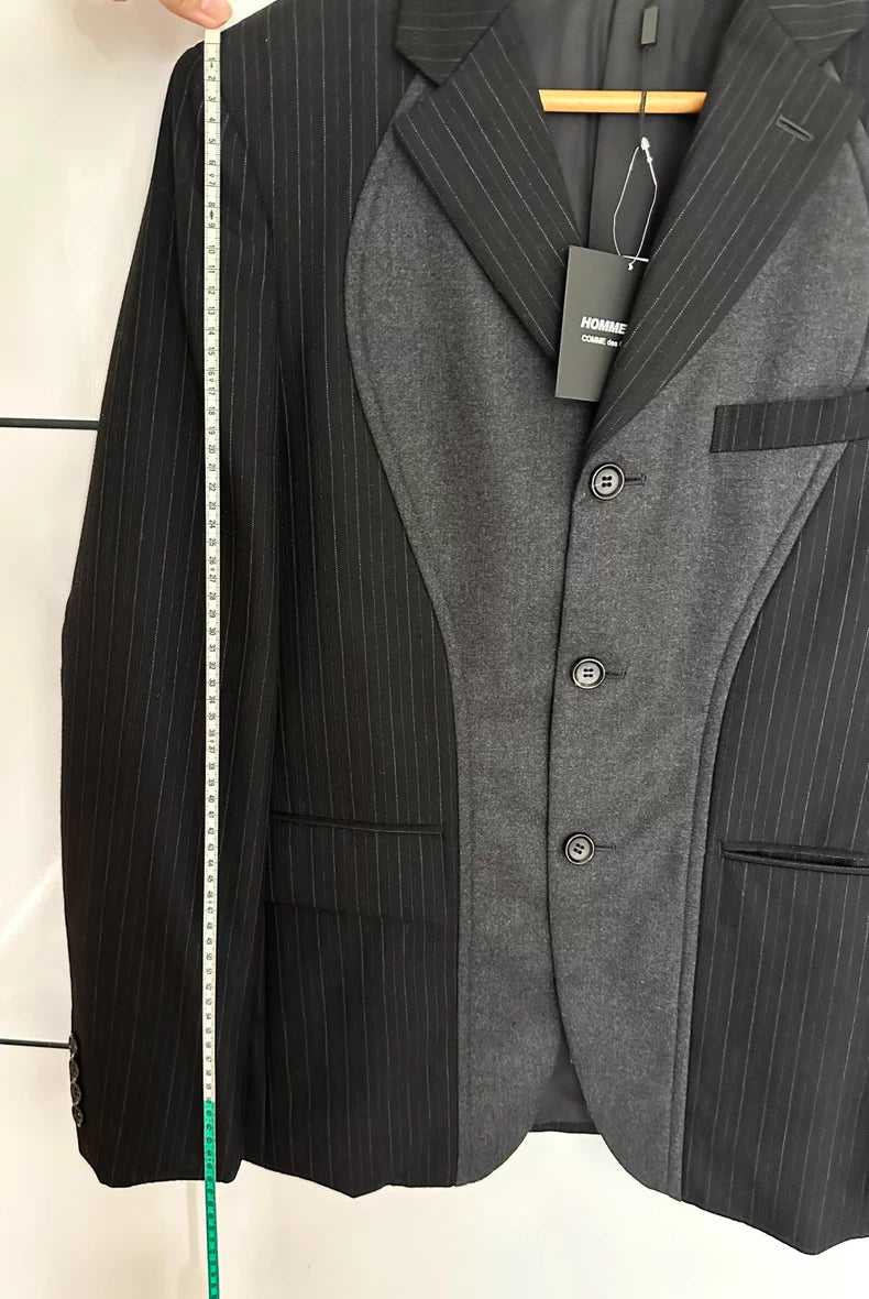 CDG Homme Deux Wool Suit Jacket Black M