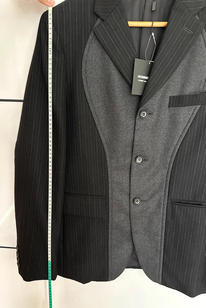 CDG Homme Deux Wool Suit Jacket Black M