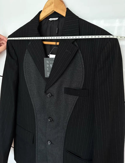 CDG Homme Deux Wool Suit Jacket Black M