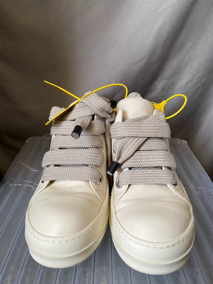 Rick Owens 24SS Low-Top White Sneakers-yf